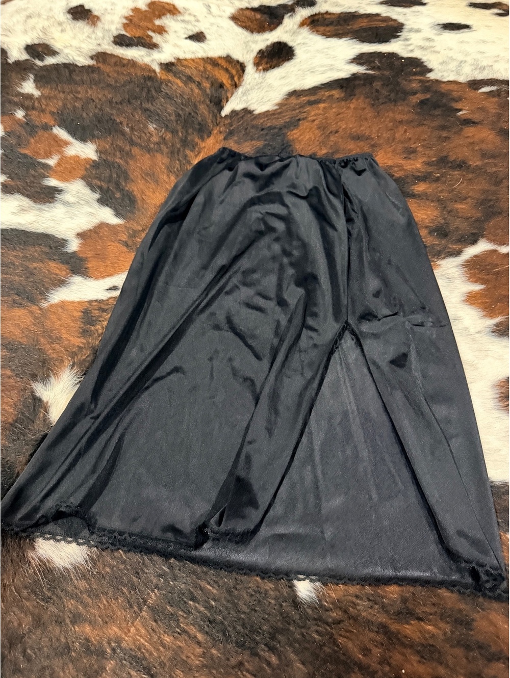 Ashley Taylor Black Half Slip Skirt LG